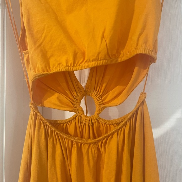 Zara Tangerine cut out dress - Picture 8 of 9